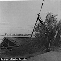 1960 Hurricane Donna South Bay Beach Shelter Destroyed